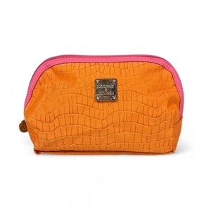 Orange and Pink Cosmetic Bag